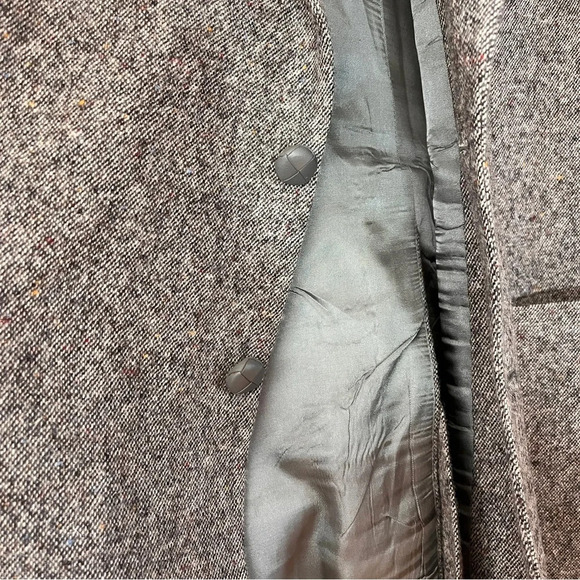 Vintage Stafford Men’s 42L Brown Tweed Sports Coat 100% Virgin Wool Elbow Patch - Picture 2 of 15